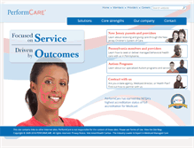 Tablet Screenshot of performcare.org